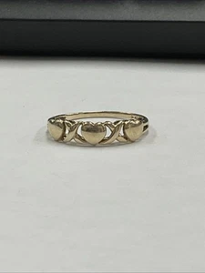Herzring Größe 8,25 1,7 g 10 Karat Gelbgold 228729 - Bild 1 von 11