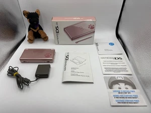 Nintendo DS Lite Metallic Rose Nintendogs Edition Console *In Box - Picture 1 of 18