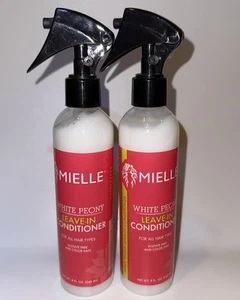 Lot Of 2 Mielle White Peony Leave In Conditioner 8oz all Hair Types Sulfate Free - Picture 1 of 1
