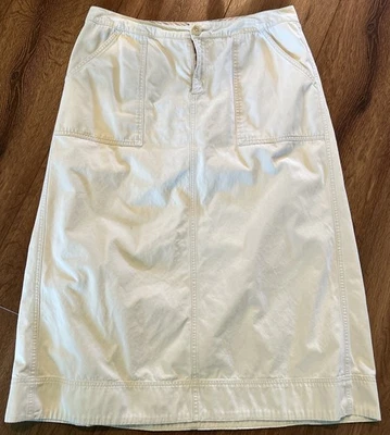 Falda Covington Vintage Talla 16 Off White Larga Modesta Clásica Foto 1 de 4