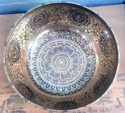 11 inches Singing Bowl-Handmade Singing Bowl-Deep Relaxing Sound Vibration Bowl - Image 1 of 4