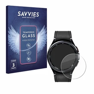 3x Savvies Schutzglas für Samsung Galaxy Watch 6 Classic (47 mm) Glas Panzer - Zdjęcie 1 z 7
