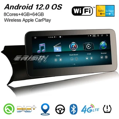 10,25" IPS 8-Kern Android 13 Autoradio DAB+ GPS Navi Mercedes-Benz C-Klasse W204 - Bild 1 von 4