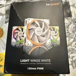 be quiet! Light Wings Blanco 120mm PWM Triple Pack Premium ARGB Enfriamiento Bajo Ruido - Imagen 1 de 5