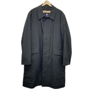Burberry London Long Balmacaan Coat Black Size LL Outerwear - Picture 1 of 6