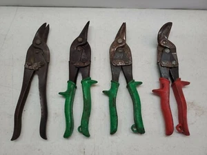 Lot of 4 Vintage Wiss USA Made Aviation Tin Snips M6 M2 M1 - Picture 1 of 11