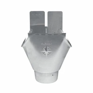 TITANZINK Einhangstutzen oval 7-teilig 28er, 280/87mm Rinneneinhangstutzen Zink - Bild 1 von 1
