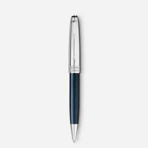 Montblanc Meisterstuck Solitaire Doue Blue Hour Classique Ballpoint Pen 112895 - Picture 1 of 3