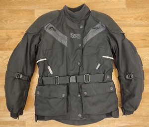 IXS Motorcycle JACKET, Size DM (Ladies UK 10), Black, Rarely Worn - Picture 1 of 6