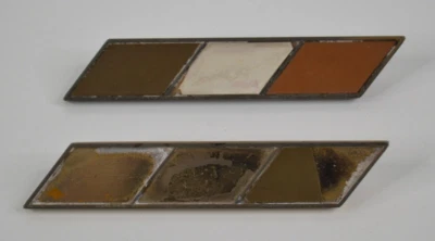 Studebaker Hawk Gran Turismo GT 1963 emblema de puerta dorado Chevrons 1353735 Roth 974 Foto 1 de 4