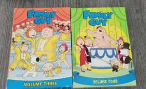 Family Guy - Volumes 3 + 4 (DVD Lot, 2009, 3-Disc Sets) Vol. Season Three & Four - Picture 1 of 3