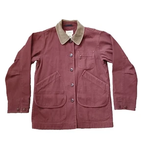 Vintage LL Bean Coat Womens Petites Extra Small Red Chore Barn Jacket Work VT77 - Picture 1 of 20