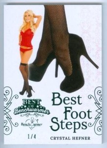 CRYSTAL HEFNER "BRONZE BEST FOOT STEPS CARD #1/4" BEST OF BENCHWARMER 2022