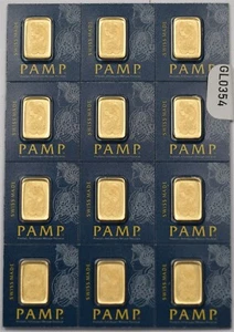 Gold Bar 1 Gram Pamp Suisse Fortuna (In Assay) 1 of 12 GL0354# combine shipping - Picture 1 of 2