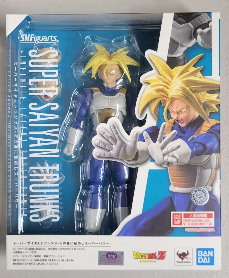 TRUNKS SUPER SAIYAN SUPER POWER DRAGON BALL Z SUPER S.H. SH FIGUARTS BANDAI NEW - Immagine 1 di 1