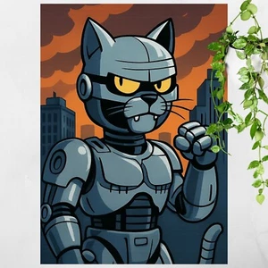 Robocat Poster Schöne Wanddeko Dekoration - Bild 1 von 1