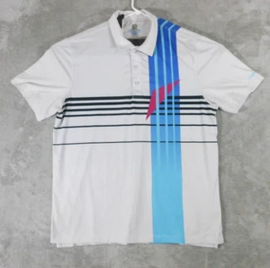 Chubbies Polo Shirt Men's XL Line And Dine Performance Golf Short Sleeve White - Picture 1 of 9
