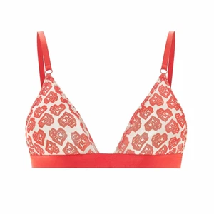 Nicce Adjustable White/Red AOP Heart Womens Triangle Bralette 211 2 15 09 0469