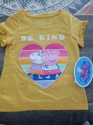 CAMISETA NICKELODEON PEPPA PIG Eone "BE KIND" NIÑA NIÑO TALLA 12M NUEVA🔥 Foto 1 de 4