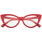 OKULARY Super Cat Eye Okulary Inspirowane vintage Moda Mod Przezroczyste soczewki Okulary
