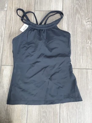 Nuevo con etiquetas Camiseta Tankini Lime Ricki Negra Halter en XS Foto 1 de 4