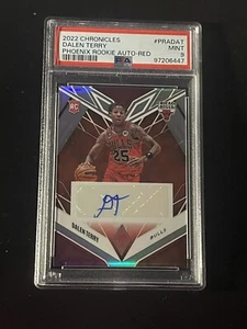 2022 Chronicles Phoenix Rookie Auto Red Dalen Terry Chicago Bulls PSA 9 - Bild 1 von 2