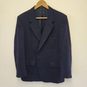Gieves Hawkes D'Avenza Roma Mens 44S Blazer Suit Jacket Vintage Wool Navy... - Picture 1 of 13
