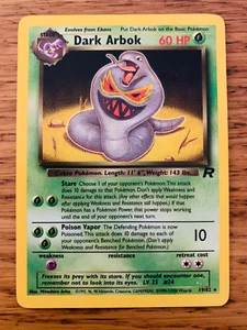 Dark Arbok (19/82) Non Holo Team Rocket Set ¡Tarjeta de Pokémon rara! ¡P&P GRATIS! - Imagen 1 de 51