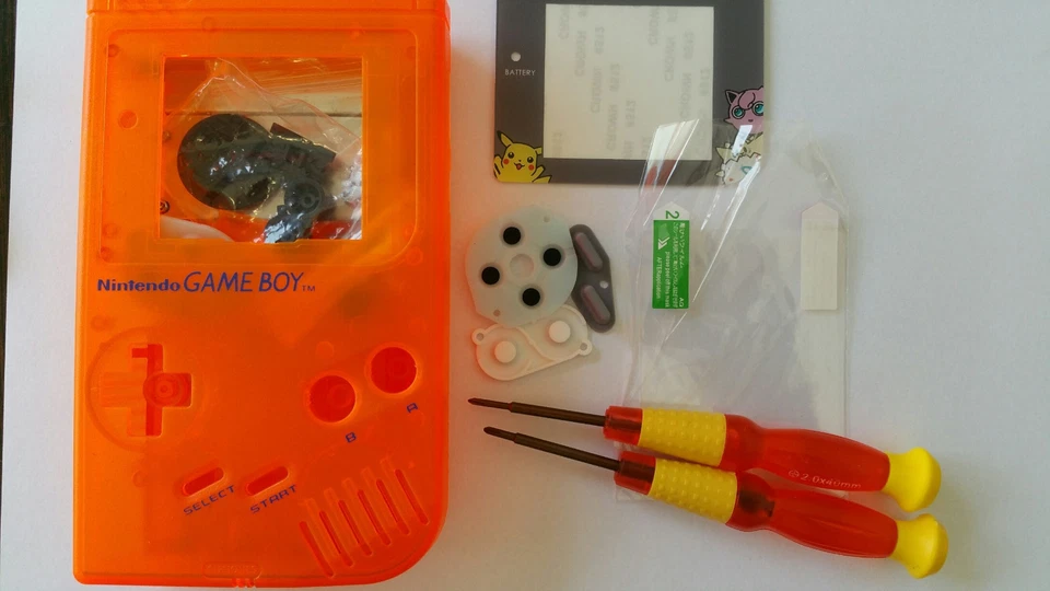 HOUSING GAMEBOY CLASSIC POKEMON CLEAR ORANGE NEW - Image 1 of 1