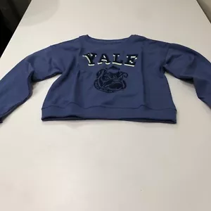 Yale University Girls Fleece Sweatshirt Little Kid Blue Size 10/12 - Picture 1 of 3