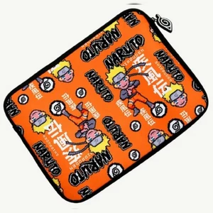 BIOWORLD NARUTO CHIBI SHIPPUDEN 8-BIT SPRITE LAPTOP SLEEVE MEN'S ALLOVER PRINT  - Picture 1 of 4