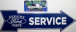 ford service truck auto car parking sign arrow tag vintage genuine parts metal - Picture 1 of 1