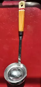 Cucharón vintage de acero inoxidable Happy Home *mango de madera - Imagen 1 de 3