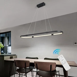 Kitchen Pendant Light Home Lights Black Chandelier Lighting LED Hotel Lamp 100cm - Picture 1 of 11