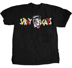 STRAY CATS - Chest Logo - T SHIRT S-M-L-XL Brand New Official Hi Fidelity Merch - Picture 1 of 1