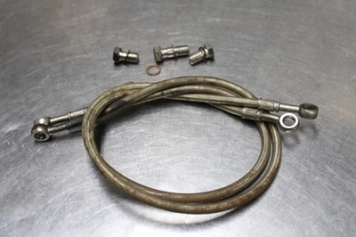 98-03 SUZUKI TL1000R FRONT BRAKE CALIPER HOSES LINES STAINLESS STEEL - Image 1 of 4