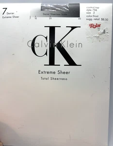 Calvin Klein Extreme Sheer Pantyhose Color:Frost,  style 736 -Size 3 Control top - Picture 1 of 5