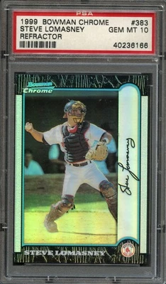 BB - 1999 Bowman Chrome - Refractor - #383 - Steve Lomasney  - PSA 10 - Image 1 of 2