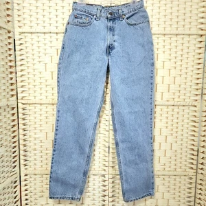 Vintage 1998 Levi’s 512 Slim Fit Tapered Leg Blue Jeans Womens Size 8 - Picture 1 of 9