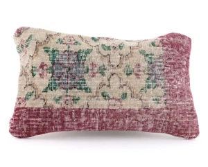 Hand Woven Kilim Rug Pillow Case 12x20 Vintage Handmade Jute Throw Cushion Cover - Picture 1 of 7