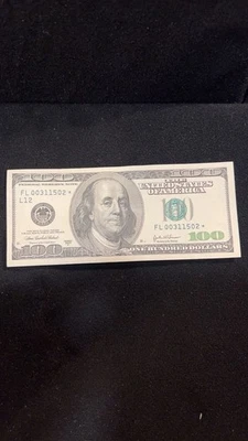 2003  Series A $100 Bill Star Note~ Crisp Uncirculated   - Image 1 of 4