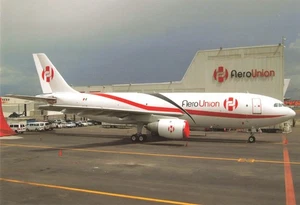Postcard Airline Aero Union A300B4-203F XA-LRL  AP1. - Picture 1 of 2