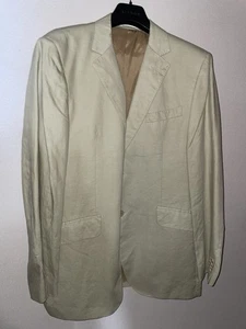 Gant 100% Linen Blazer Jacket Beige / Stone Mens EU 54 UK 44 Made in Portugal - Picture 1 of 15