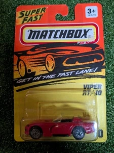 MATCHBOX SUPERFAST RED VIPER RT/10 #10 1993 NEW in Package Gold Rims - Picture 1 of 2
