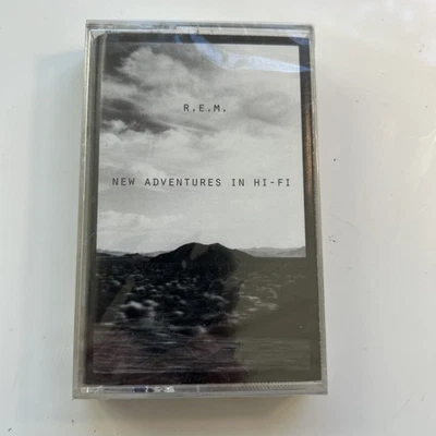 R.E.M. New Adventures in Hi-Fi Cassette Tape SEALED Black Tape Michael Stipe REM - Image 1 of 2