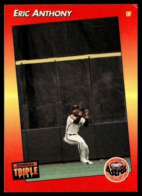 1992 Triple Play Eric Anthony Houston Astros #18 - Image 1 of 2