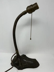 Antique 1920s S. Robert Schwartz & Bro. Gooseneck Desk Lamp NYC P&S Socket - Picture 1 of 18