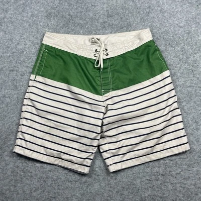 Bañador Old Navy Para Hombre Grande Verde Rayas 10" Tabla Corta Playa Surf Foto 1 de 4