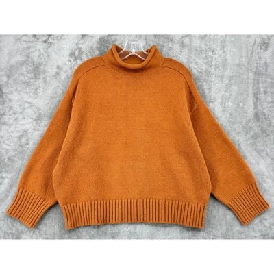 Suéter Ann Taylor Para Mujer Grande Grueso Tejido Cuello Redondo Pullover Relajado Boxy Boho Foto 1 de 4