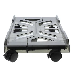 Computer Host Stand Mainframe Tray Adjustable Mobile Cpu with Plug - Afbeelding 1 van 12